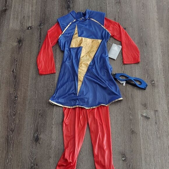 Disney Store Ms. Marvel Costume Halloween Girls Dress Up Super Hero size 13 - Picture 2 of 4